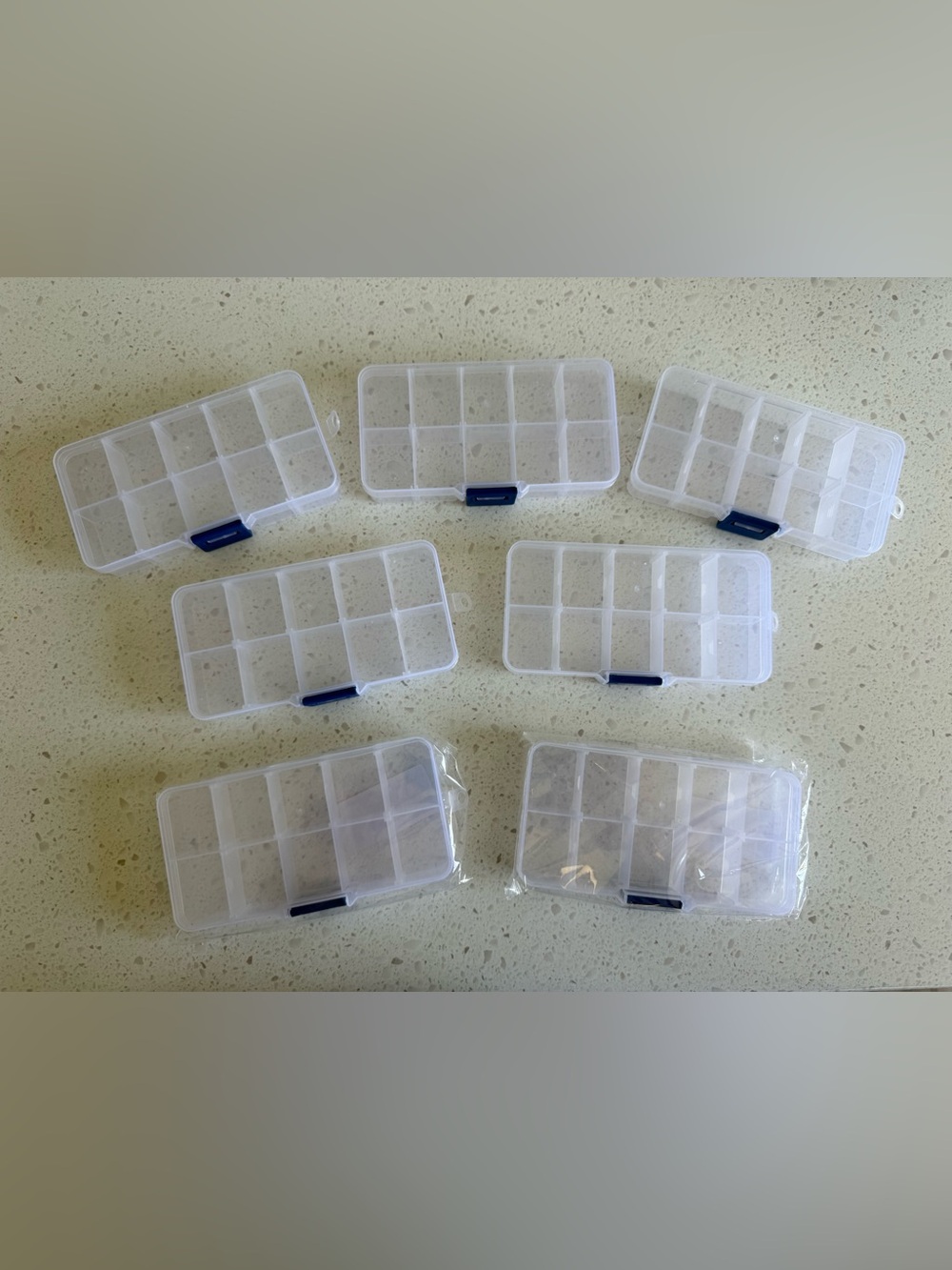 7 small storage containers